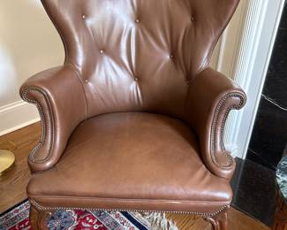 Danish Designer Inspired Leather Chair