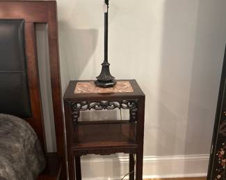 Rose marble inlay table