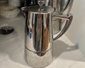 10 and 6 cup Stove Top Espresso Pots