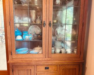 This Canal Dover shaker style hutch is a gorgeous piece of furniture and includes interior lighting.