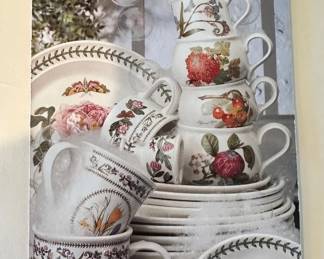 There is a complete set of 12 Portmeirion Dinner wear that the owner purchased in 2000. Every serving piece imaginable is in this set.