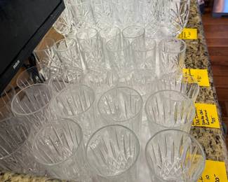 More glasses with the star crystal design