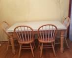 Dining set with custom glass tabletop protector