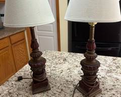 Antique matching lamps