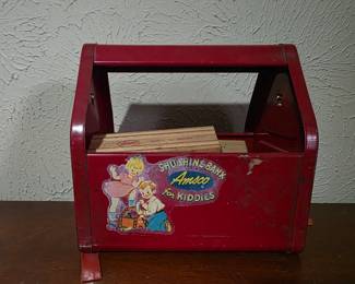 1950s Amsco Shu Shine bank w/original brush