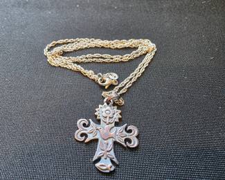 James Avery "La Primavera" cross pendant w/James Avery Chain