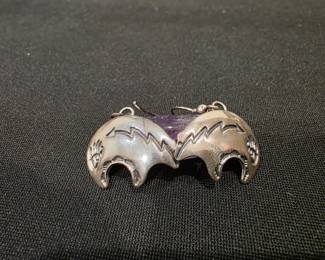 Sterling Silver Bear Earrings