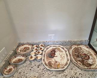 Johnson Bros His Majesty Full 8 place setting with extras