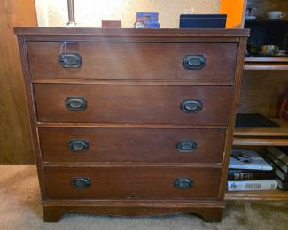 Vintage Bassett Mahogany Secretary Dresser