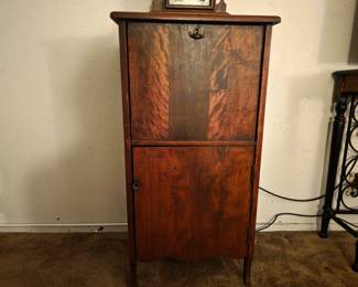 Antique Victorian/Edwardian Combination Drop-Front Secretary Desk & Sheet Music Cabinet (Circa 1890–1915)