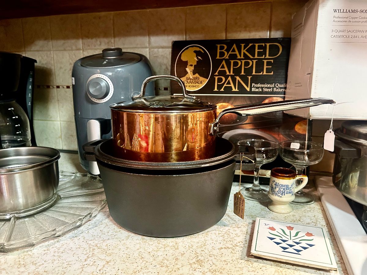 Copper saucepan from William Sonoma