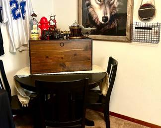 Farmhouse table with 4 chairs
