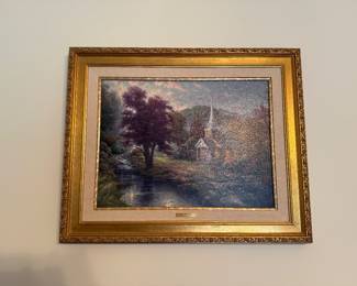 Authentic Thomas Kinkade with paperwork