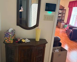 Hall table and mirror
