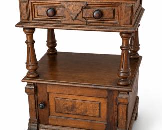 Victorian Eastlake Walnut Wash Stand bid #4