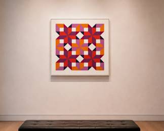 Contemporary Geometric Oil on Canvas bid #2