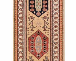 Wool Caucasian Kazak Hall Runner bid #17