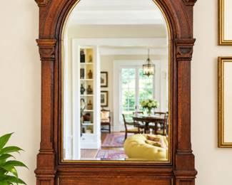 Victorian Oak Mirror bid #46