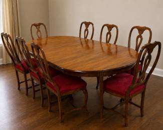 Antique Dining Set for 8 bid #7