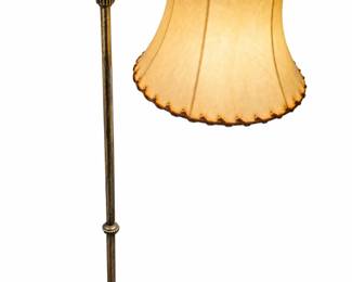 Natural Stretched Hide Shaded Floor Lamp bid #31