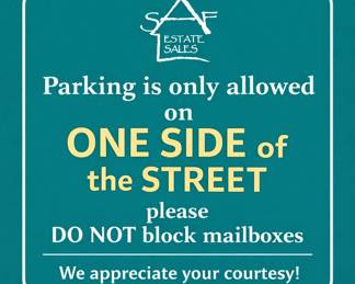 Parking and mailbox courtesy notice
