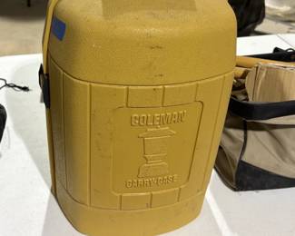 COLEMAN LANTERN IN CARRY CASE.