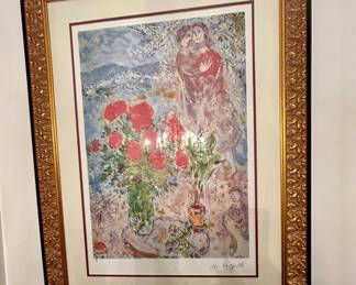Large Framed Marc Chagall Reproduction Print