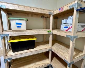 Heavy-Duty Custom Wood Garage Shelving
