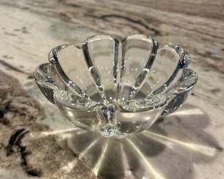 Decorative Clear Glass Flower Bowl