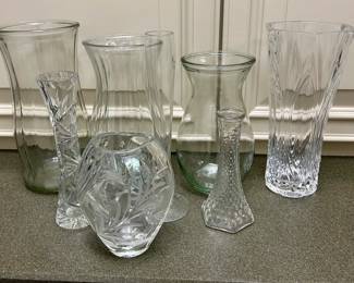 Collection of Decorative Glass Vases