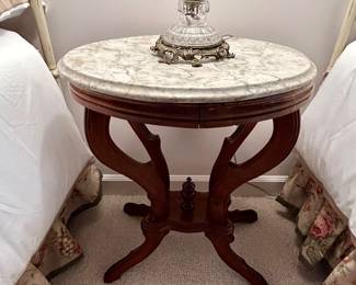 Elegant Marble-Top Accent Table