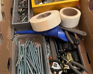 Mixed Hand Tools & Hardware Lot