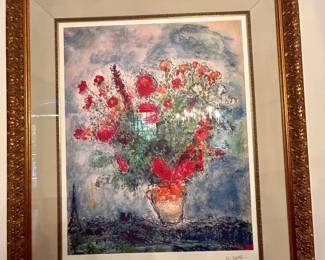 Large Framed Floral Print