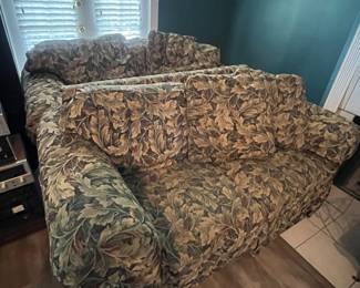 Tapestry loveseats (2)