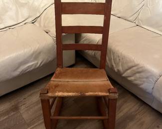 Hair on hide rocker 