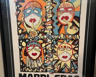 Signed Mardi Gras print 