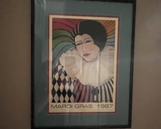 Vintage Mardi Gras poster 