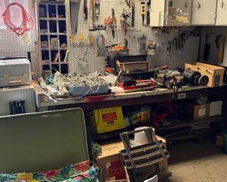 garage items, patio furniture