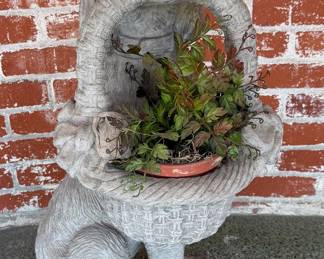 Pair of Lifesize Dog Statues