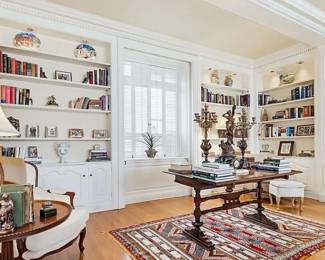 Collection of books in decorative art