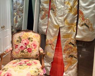 Framed art deco wedding kimono