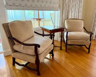 Pair of Minton Slidell club chairs