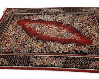 Red Navy Blue Floral 78 X 120 Area Rug Made In Turkey