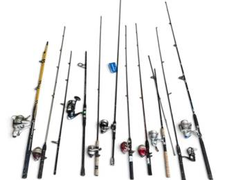 Fishing Poles Tackle Boxes