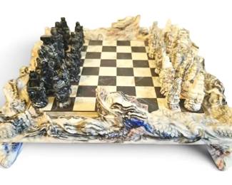 KIMSCHESS KOREA Resin Dragon Chess Set