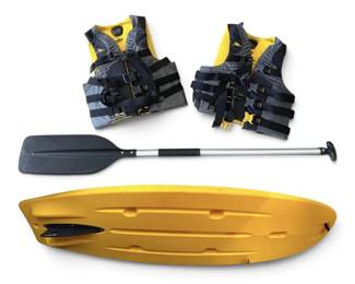 Pelican Vibe Paddle Board w Life Jackets Paddle