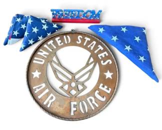 United States Flags, Air Force Metal Sign
