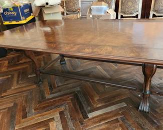 Dining table, imported from France: $19,500.  (Paid $32,000)