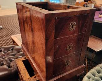 Antique desk base detail