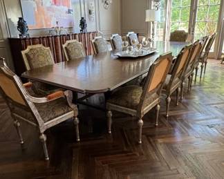 14 foot dining table. ONLY table & server are for sale. NOT CHAIRS